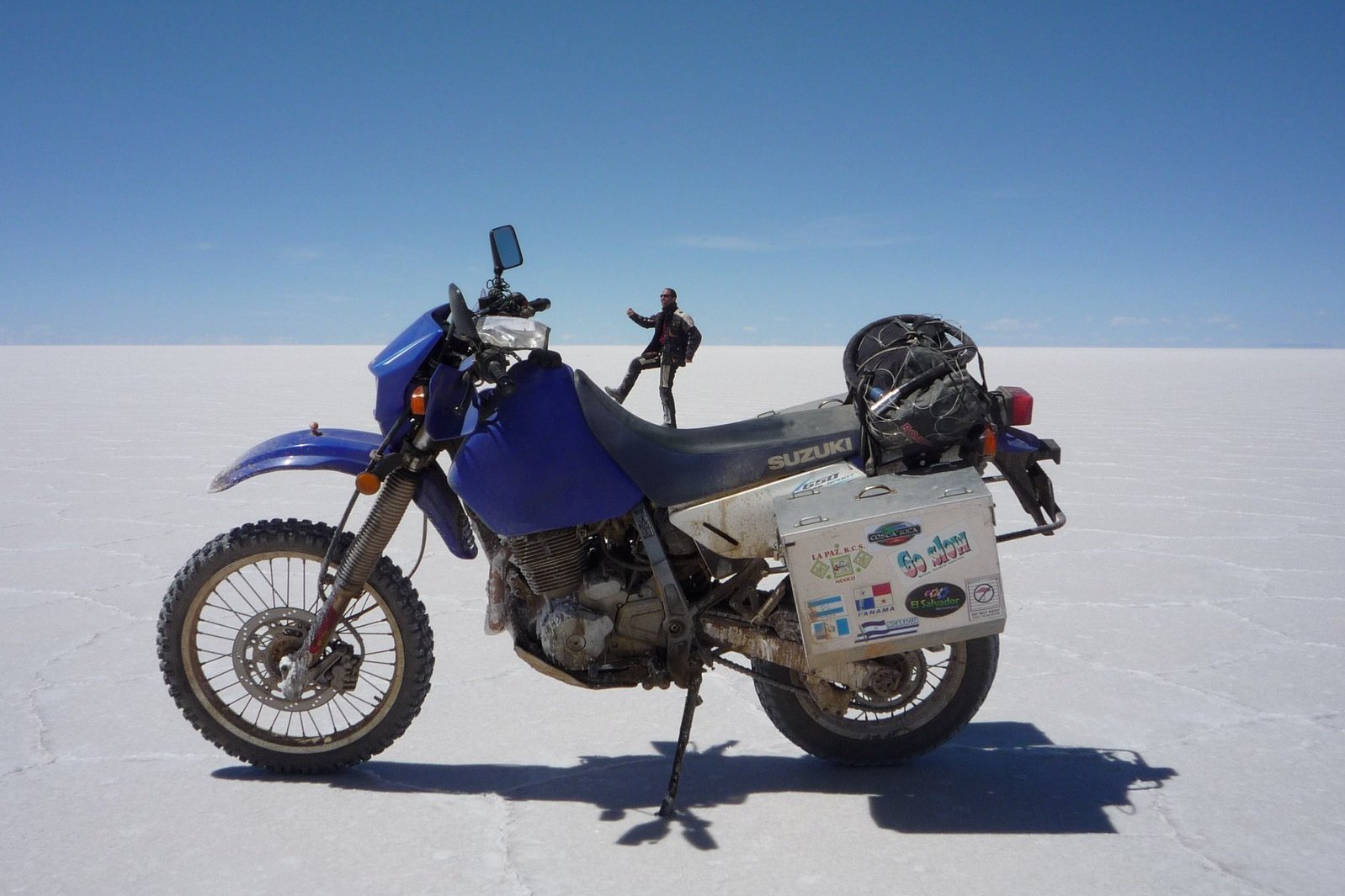 Björn Bundschuh im Salar de Uyuni in Bolivien