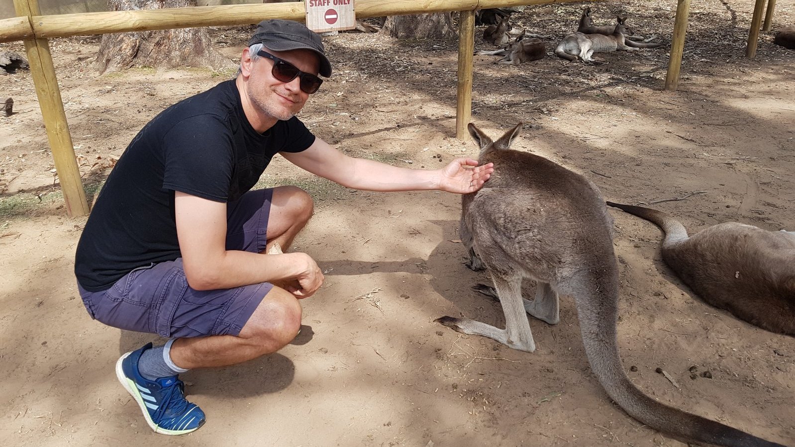 Schrobback with a kangaroo