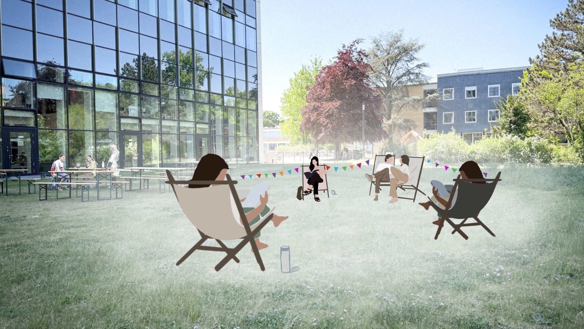 Ansicht der Chill-Out-Area