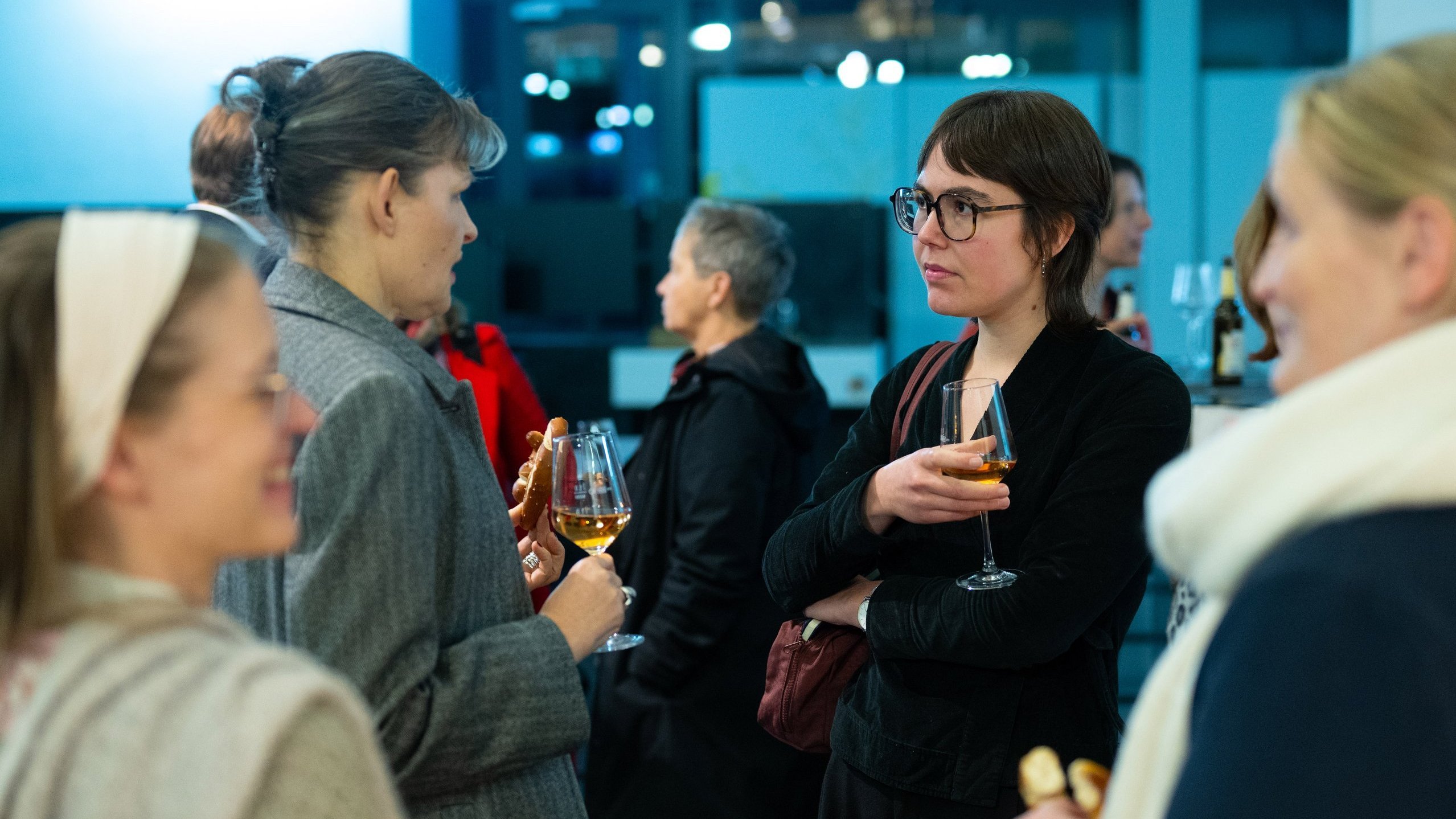 Beim abschließenden Get-together wurden Gespräche vertieft