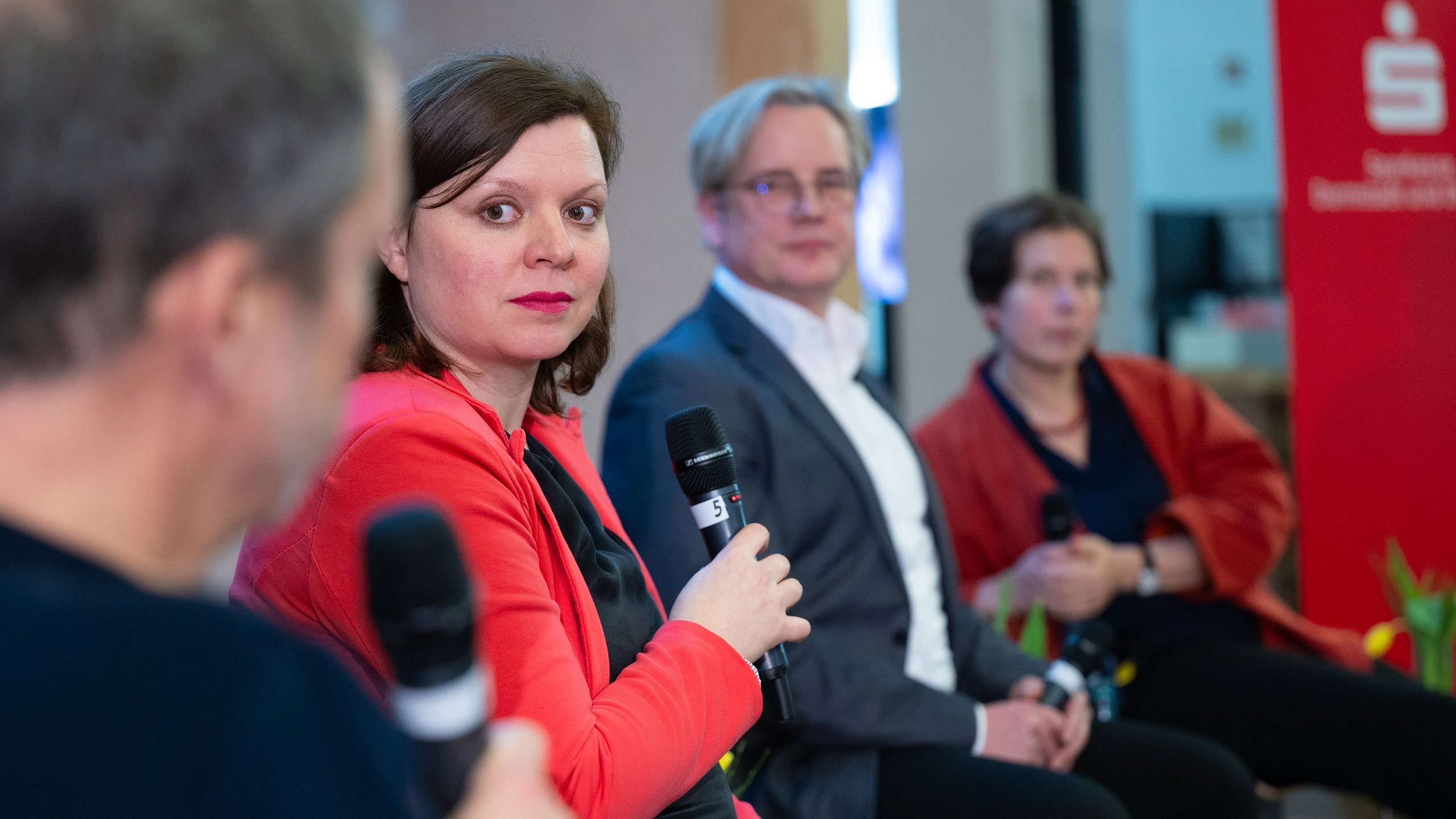 Die vier Panelisten Kolmer, Tóth, Rund und Foken