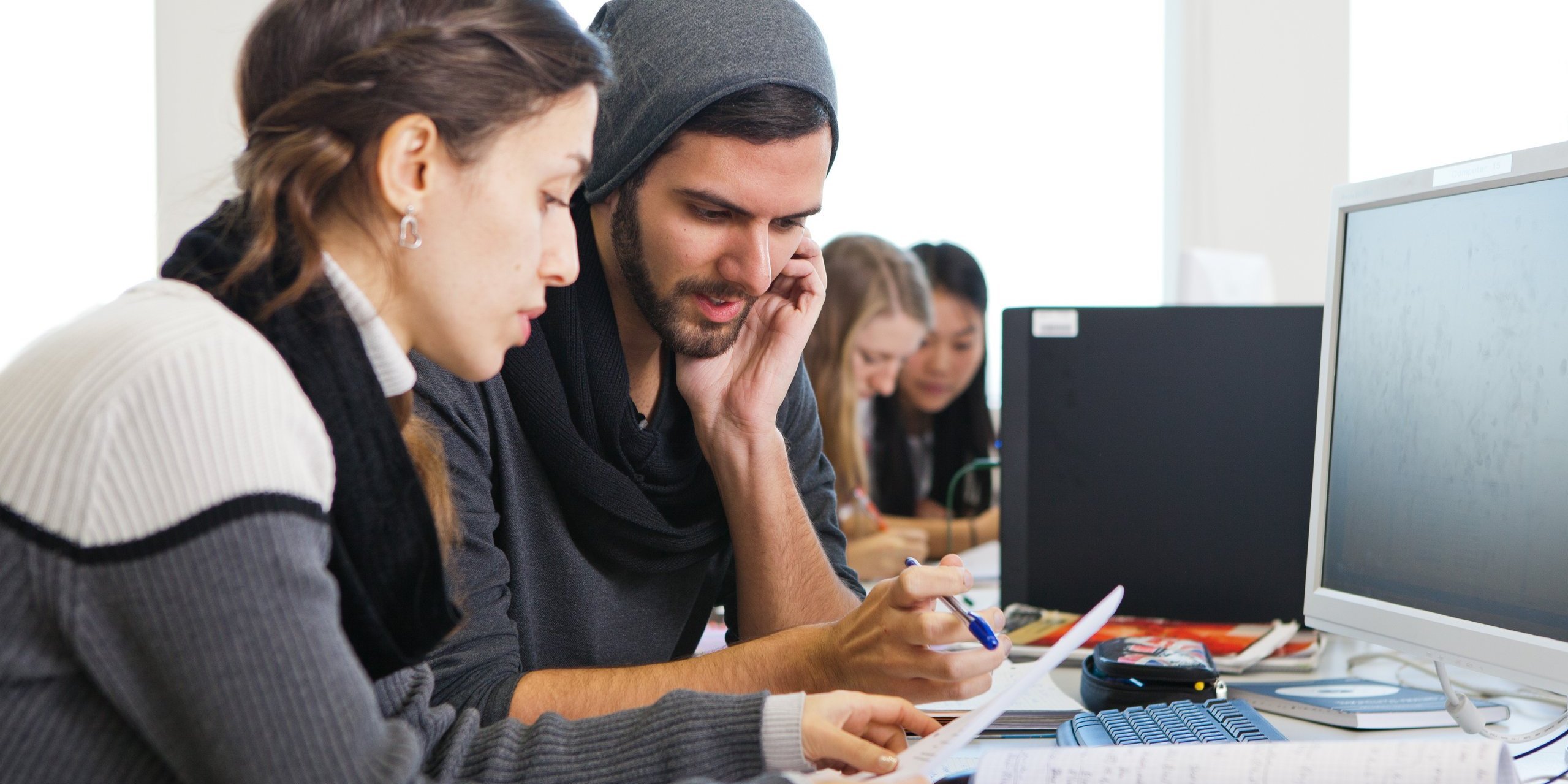 Studierende in einer Lernsituation