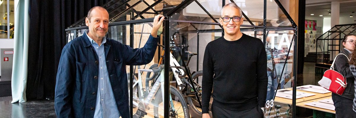 Die Kuratoren der Ausstellung "ExSamples26" Prof. Tino Melzer (links) und Prof. Tom Philipps.