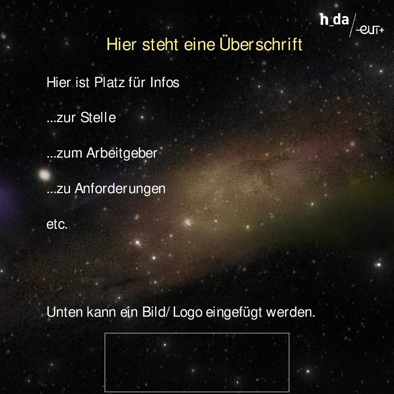 Vorlage für ein Template