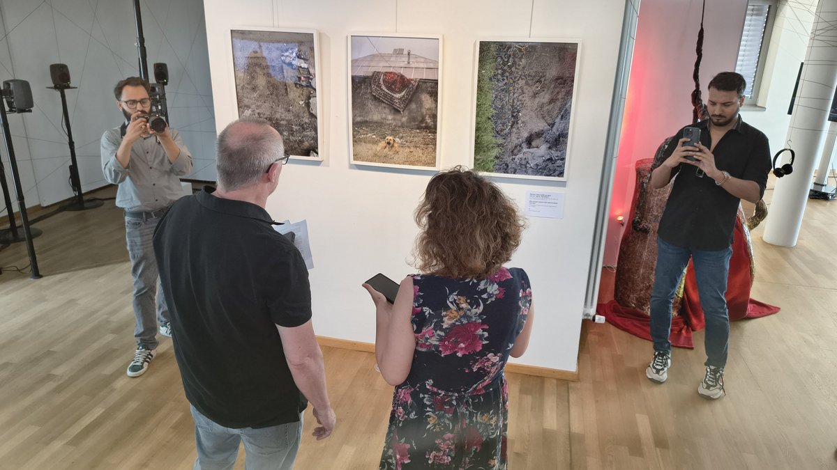 Impression von der Ausstellungseröffnung. Foto: h_da/Simon Colin