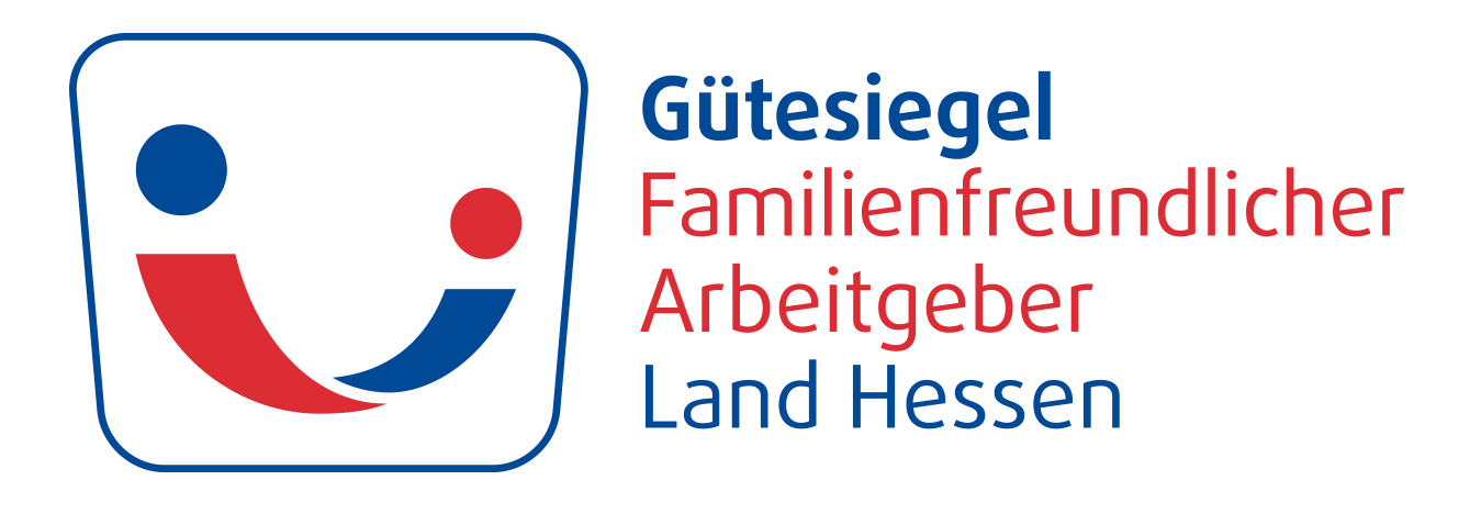 Logo "Gütesiegel Familienfreundlicher Arbeitgeber Land Hessen"